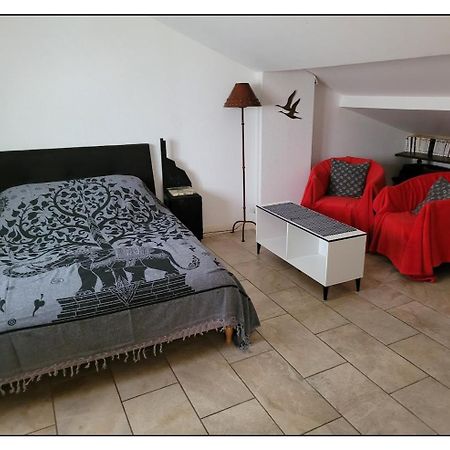 Beziers Studio Terrasse Bagian luar foto
