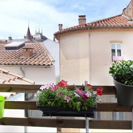 Beziers Studio Terrasse Bagian luar foto