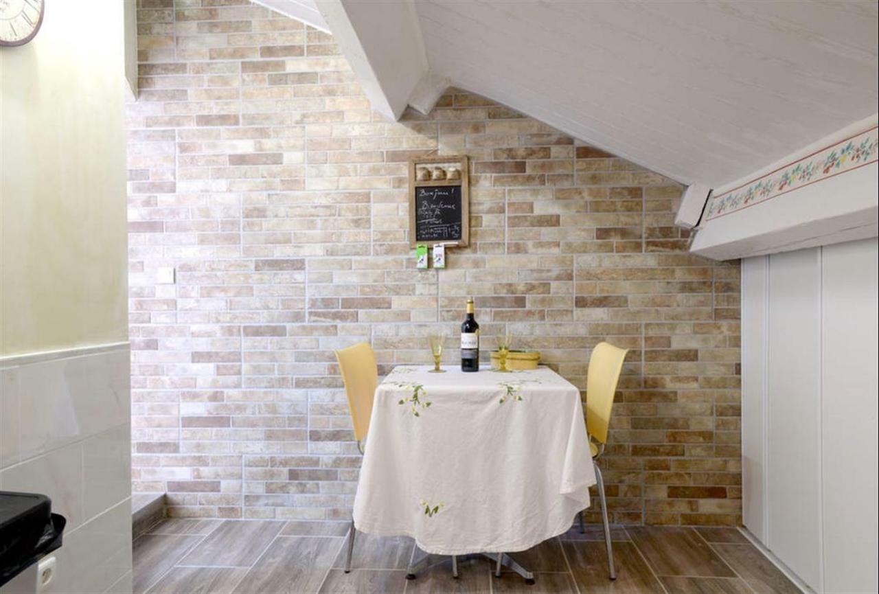 Beziers Studio Terrasse Bagian luar foto